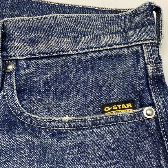 NEW G-STAR RAW Men's Lenney Bootcut Jeans Size 33x32 Antique Faded Blue - Picture 6 of 10